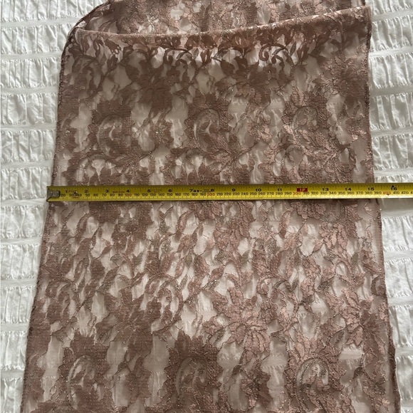 Cameron Blake Mother of the Bride Elegant Lace and Brad Trim Dress Sz 10 - Picture 3 of 15